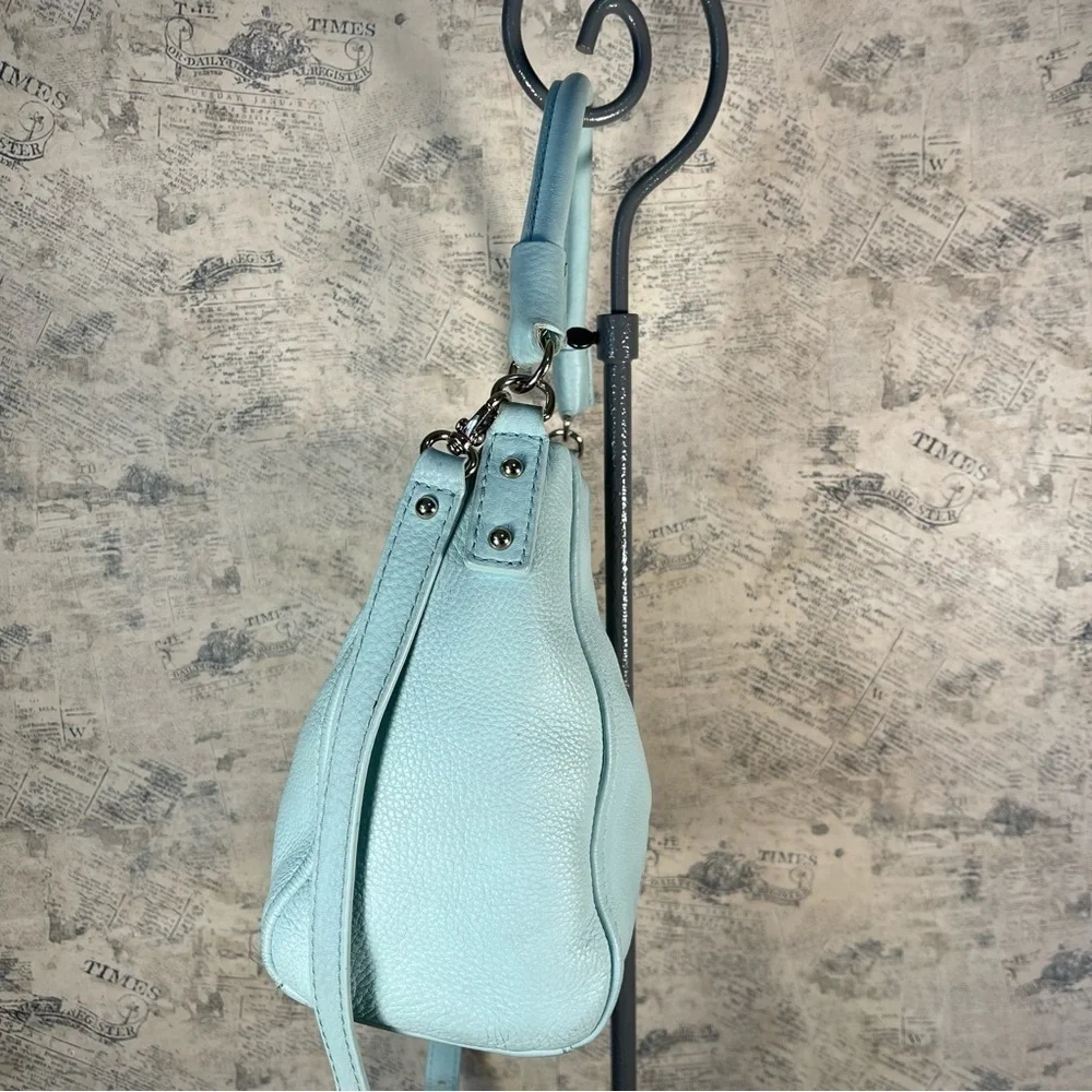Kate Spade Tiffany blue shoulder / crossbody leather purse and wallet